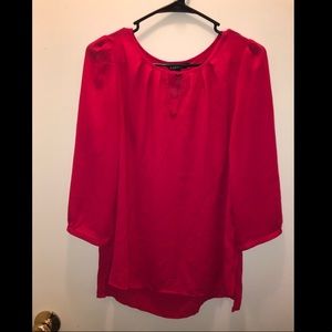 Express 3/4 sleeve keyhole blouse